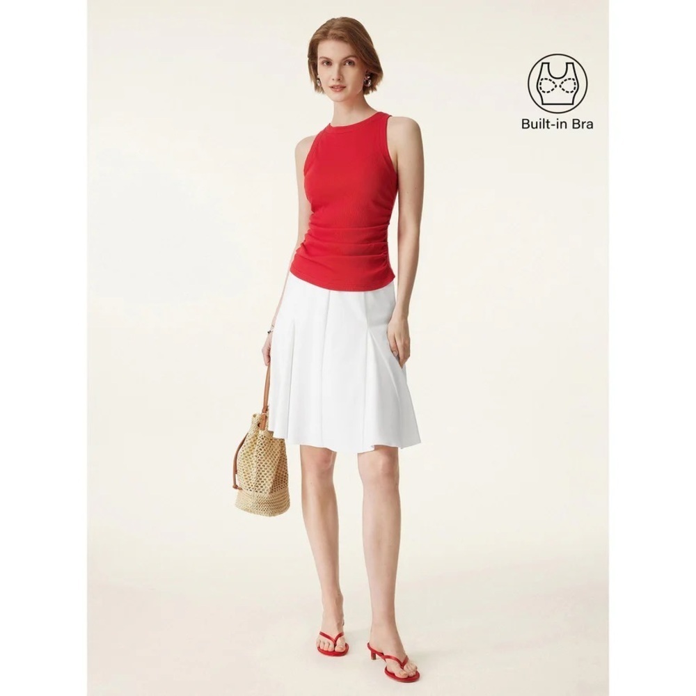 Ogl crewneck side ruched Brami tank small